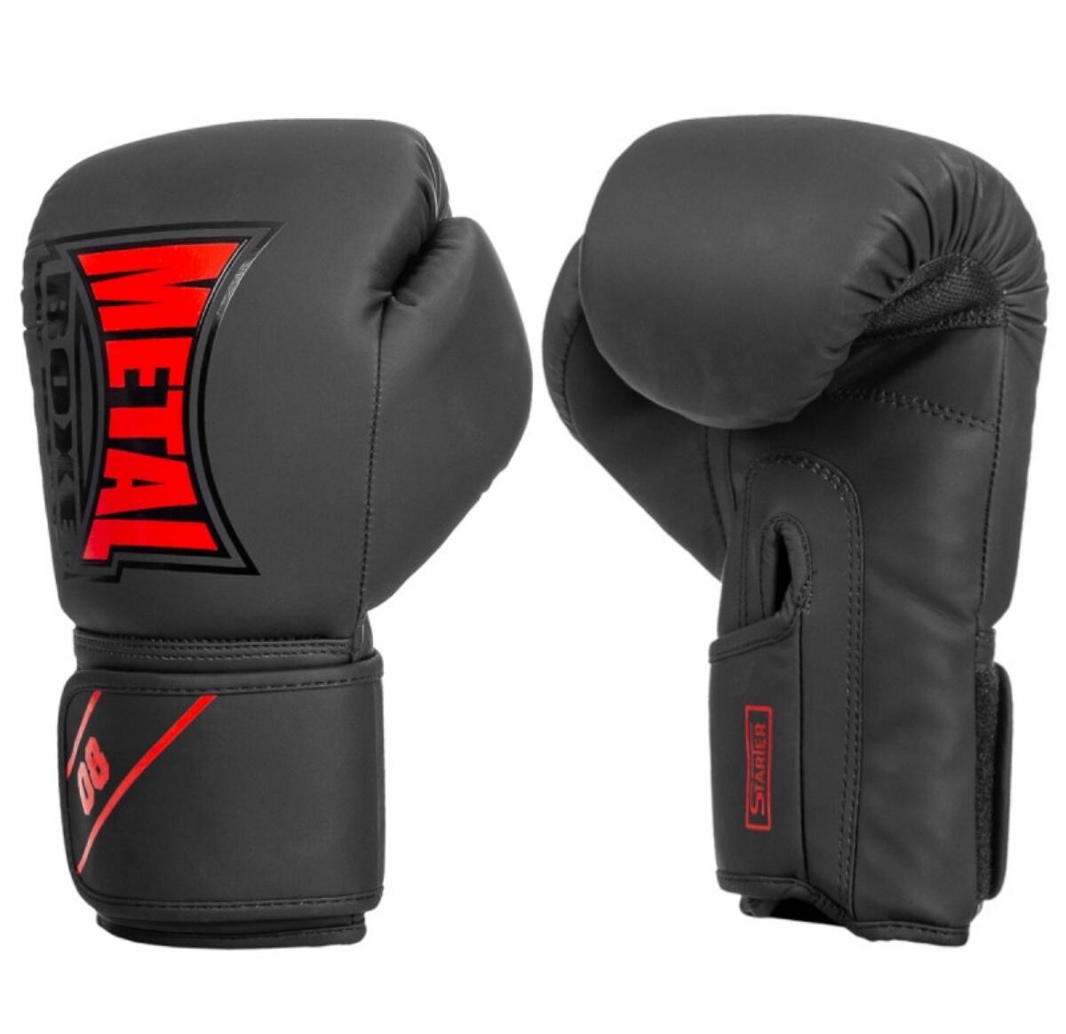 Metal Boxe Luvas De Boxe Para Treino Starter Preto Vermelho da Decathlon