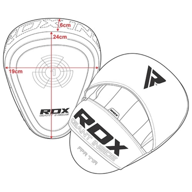 Palmare curbate RDX T1 Bleumarin/Negru uni