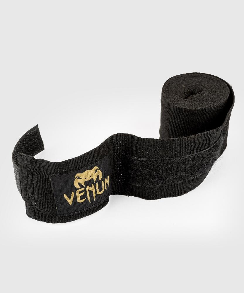 Boxerské bandáže značky VENUM KONTACT -  2,5 m  Black/Gold 3/4