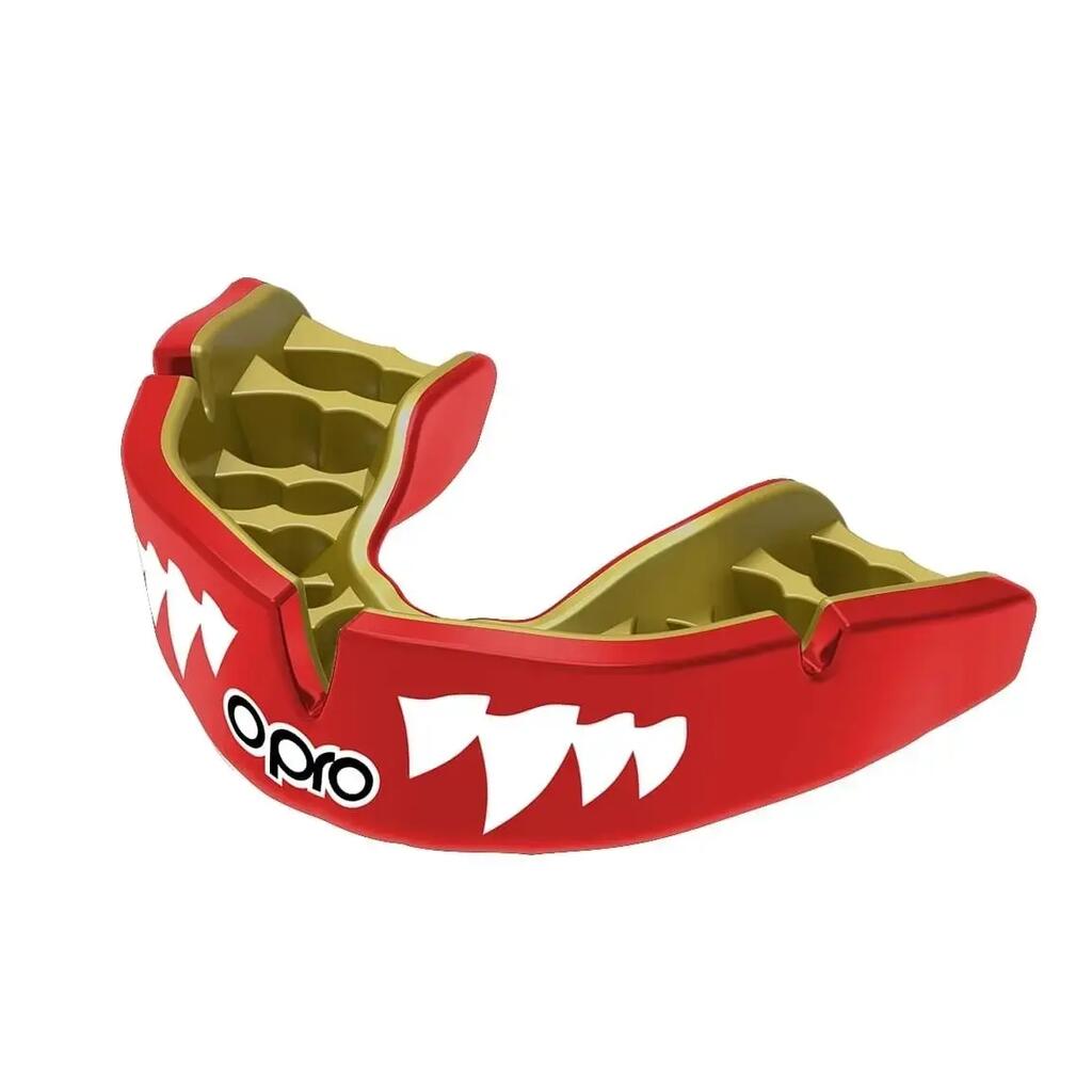Mouthguard Instant Custom Fit OPRO Jaws – Red/White/Gold