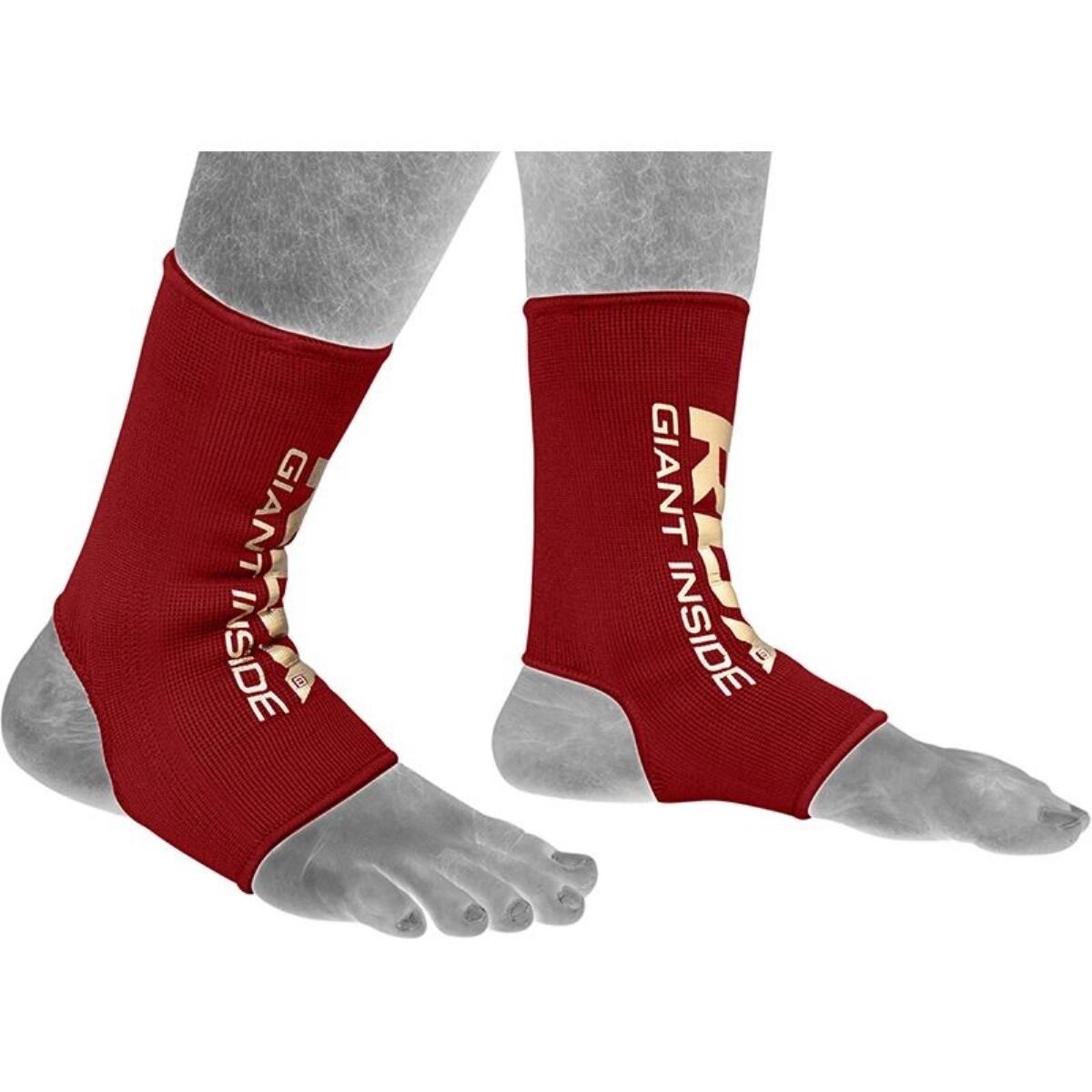 RDX SPORTS Hosiery Ankle Sleeve - Enkelbeschermer Rood - Rood- Maat: M