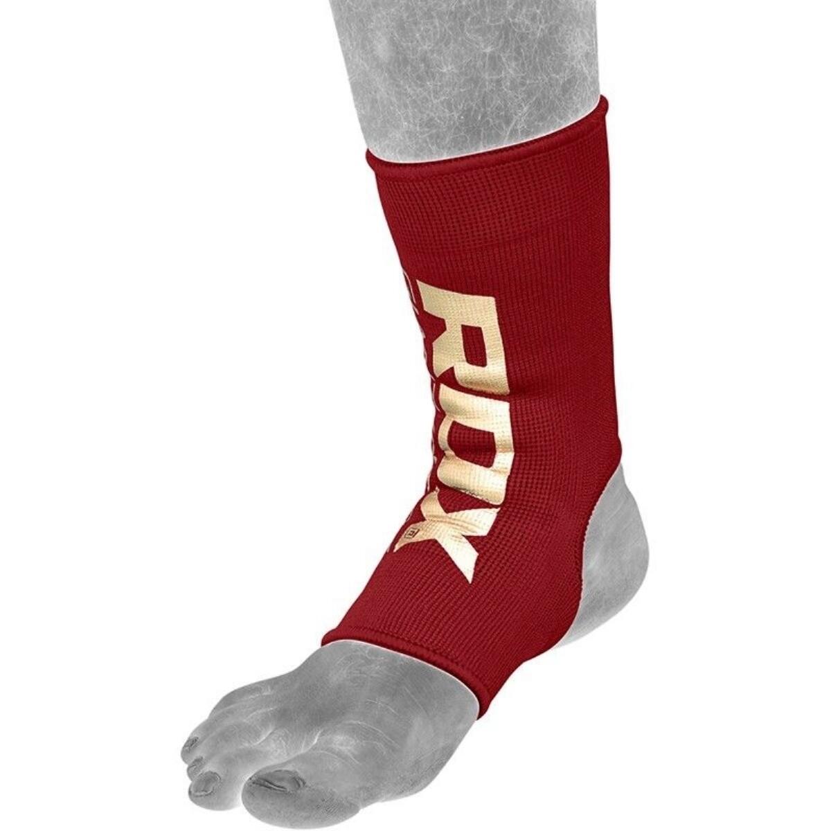 Pończosznicze Ankle Sleeve - ochrona kostki - Czerwony - Rozmiar: M 2/7