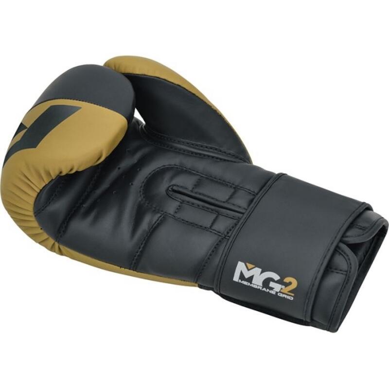 Manusi box sparring RDX F4, Auriu/negru, 12oz