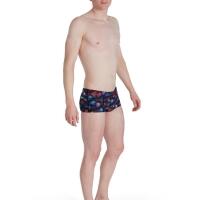 Speedo Men's Kaleidoscope 17cm Brief - Black/Blue/Adriatic/Tangerine - Size 30