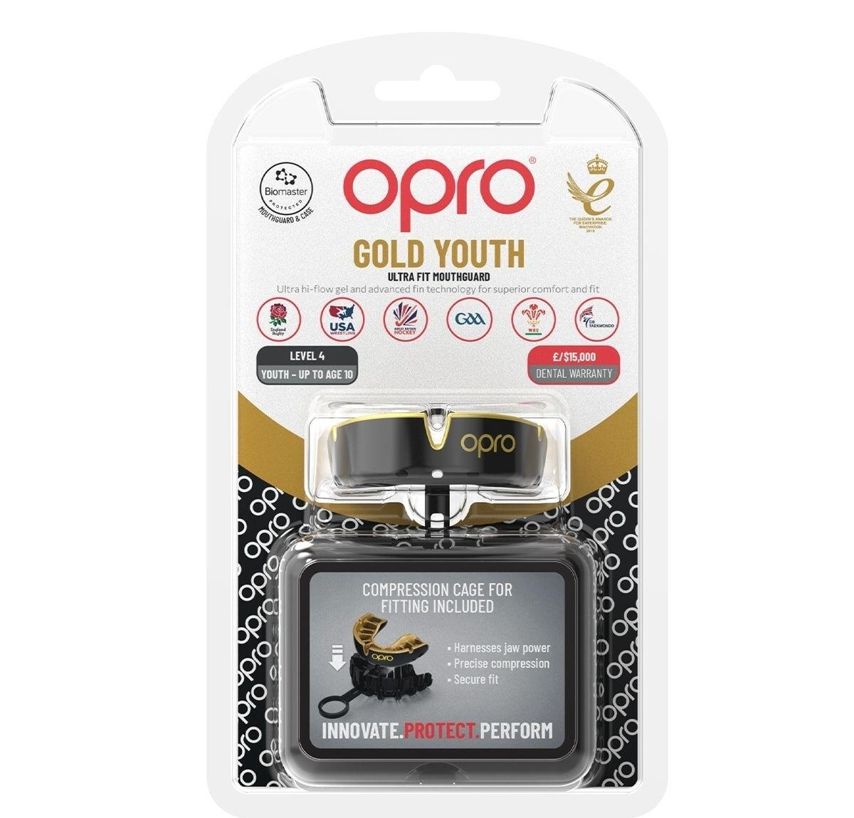 Protège-dents OPRO Gold Junior – Black/Gold 3/7