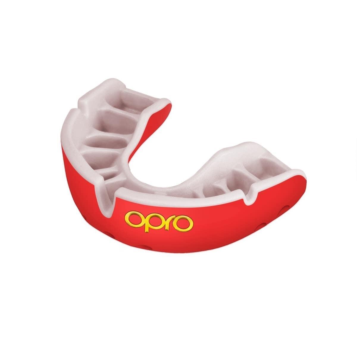 OPRO OPRO Gebitsbeschermer Self-Fit Gold-Edition V2 Rood/Wit Junior