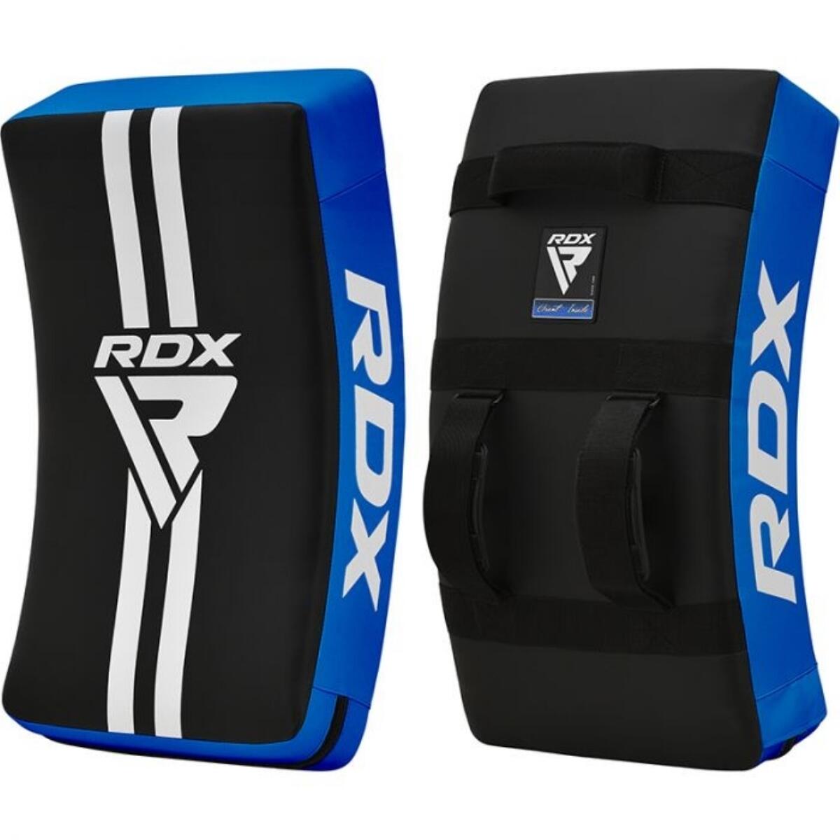 T1 Gel Padded Curved Kick Shield Blauw 7/10