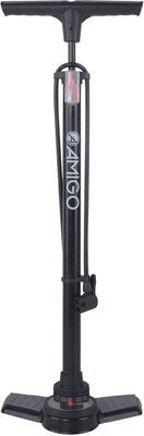 Amigo luxe fietspomp met drukmeter 11 bar 73 cm zwart