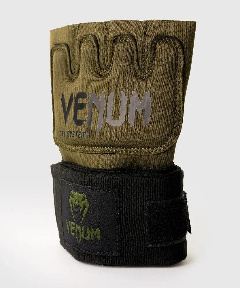 Venum Gel Kontact Vendas para boxeo - Caqui/Negro Talla S 3/5