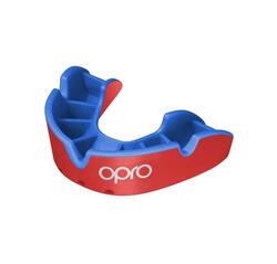 OPRO Silver Mouthguard Junior Red/Dark Blue