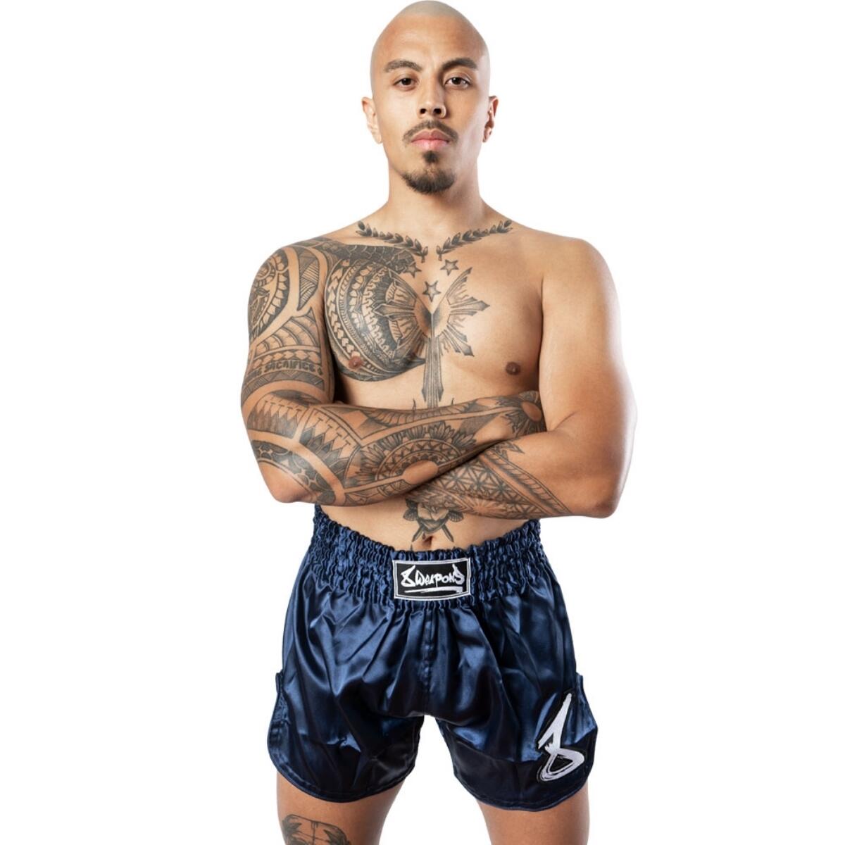 Pantaloncini Muay Thai 8Weapons Strike – Blu – S 5/7