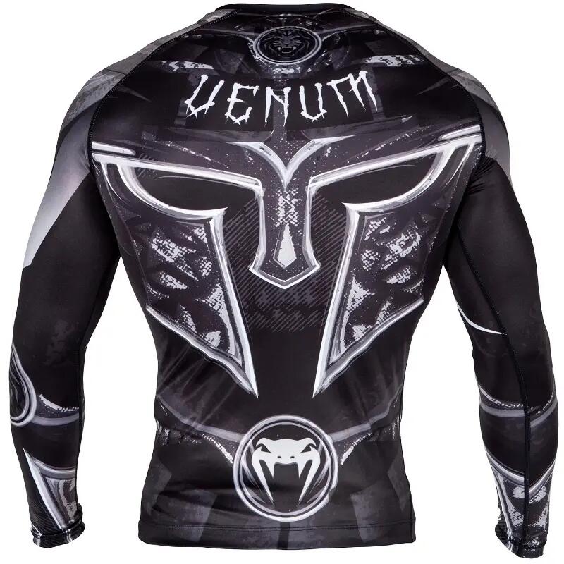 Venum Gladiator 3.0 Rashguard - Black-White - Long Sleeves 4/7