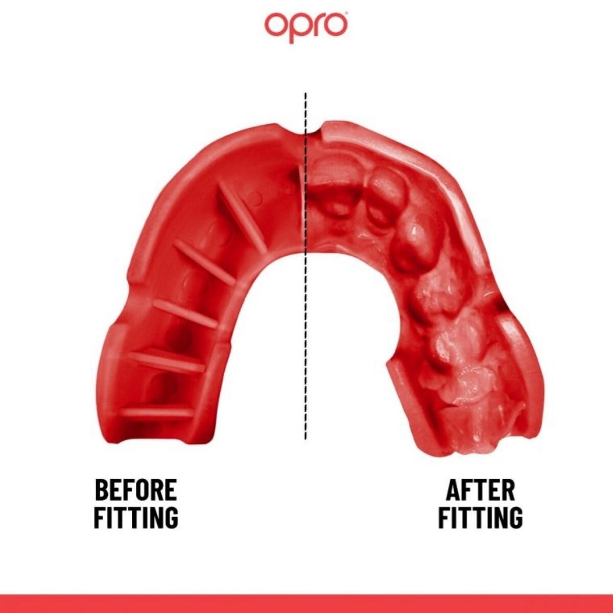 Mouthguard OPRO UFC Silver – Black/Red 2/7