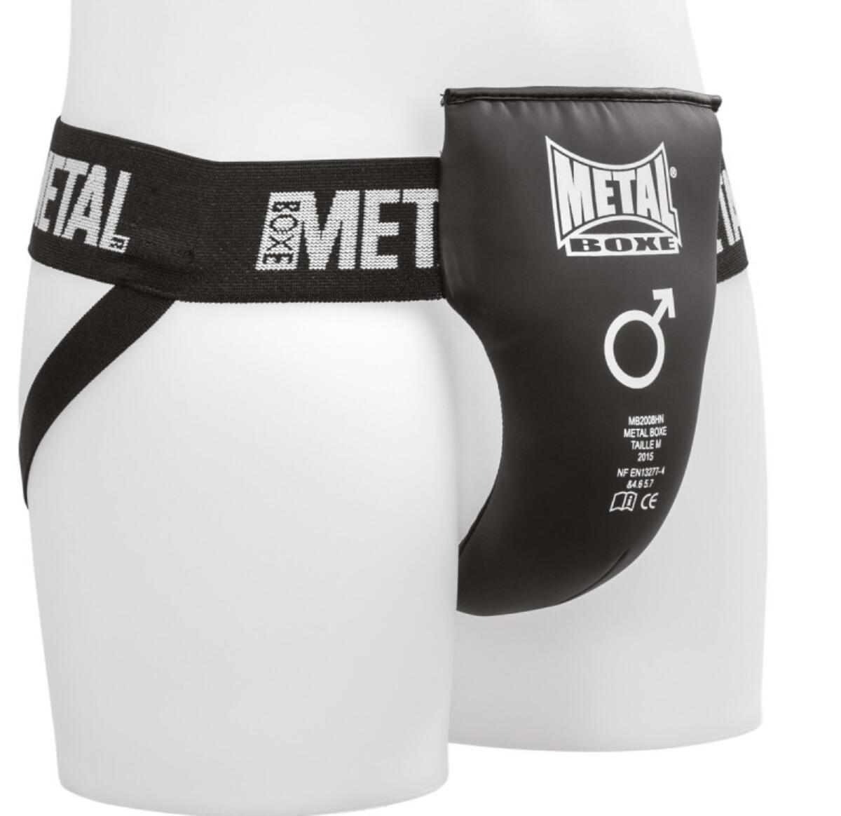 Metal Boxe Coquille De Protection Homme Semi-Pro Noir M 1/1