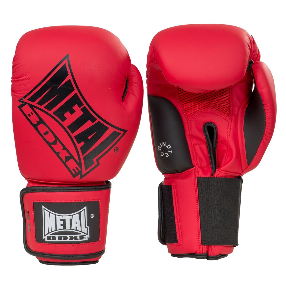 Metal Boxe - Metal Boxe Gants Entrainement / Compétition Rouge 10 Oz - Gants De Boxe - Rouge - 10 Oz - Decathlon