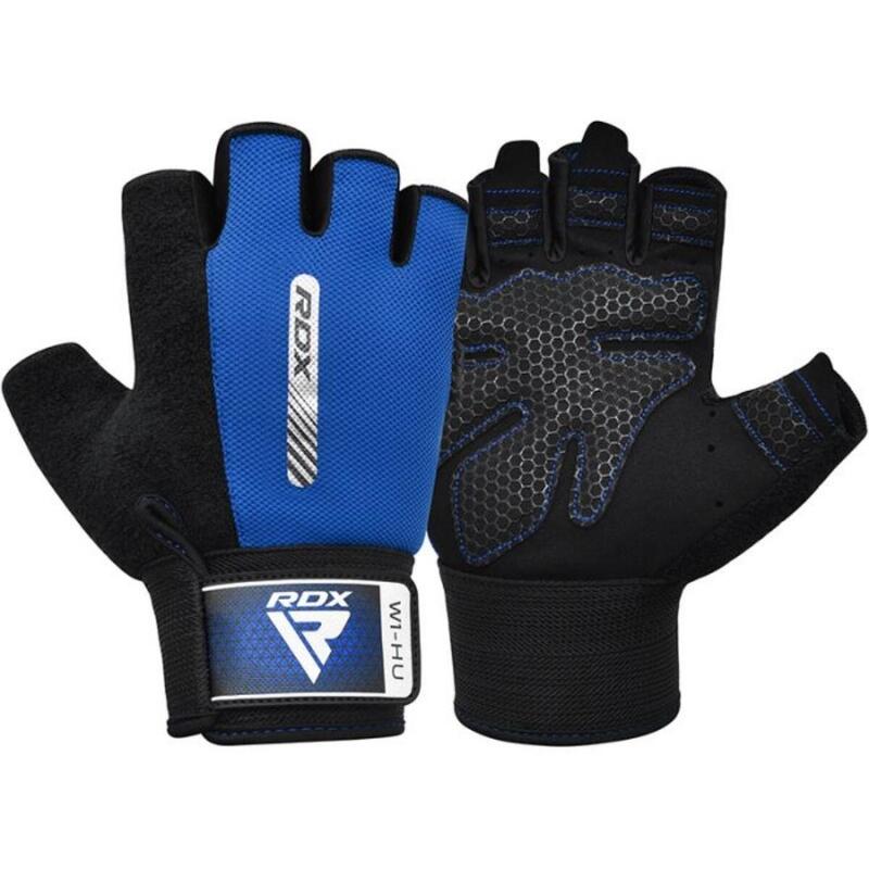 Fitness Handschoenen W1 - Met open vingertoppen - Blauw - M