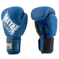 Metal Boxe Gants Entrainement / Compétition Bleu 08 oz