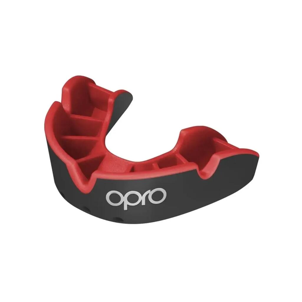 Mouthguard OPRO Silver Junior – Black/Red