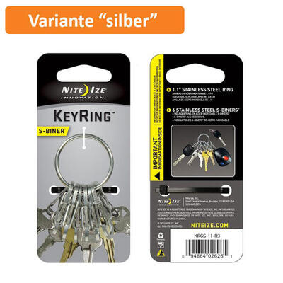 Mini karabijnhaak sleutelhanger organiser