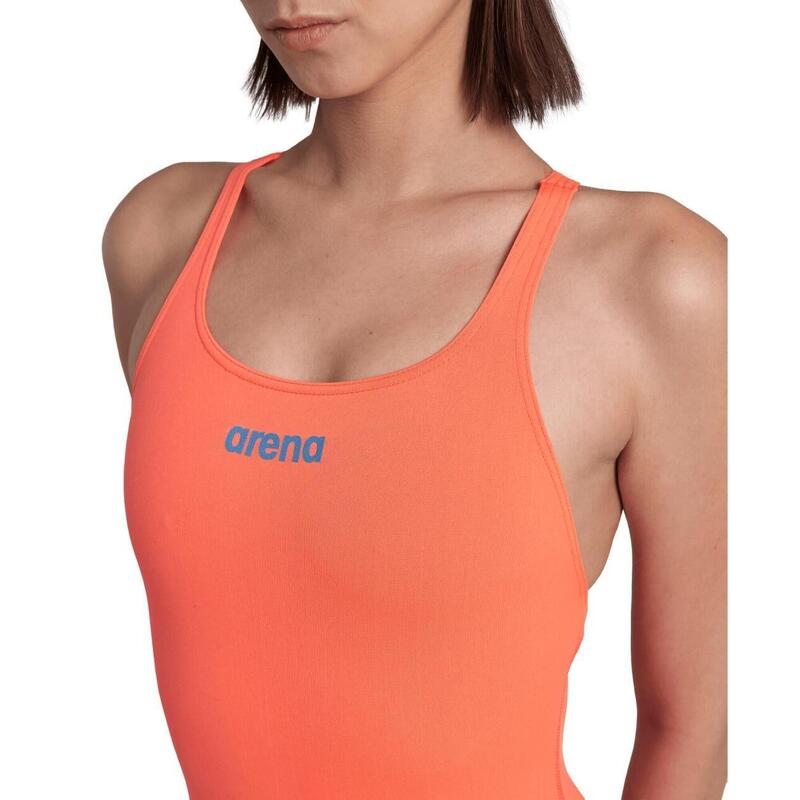 Arena W Team Swimsuit Swim Pro Solid bright Coral