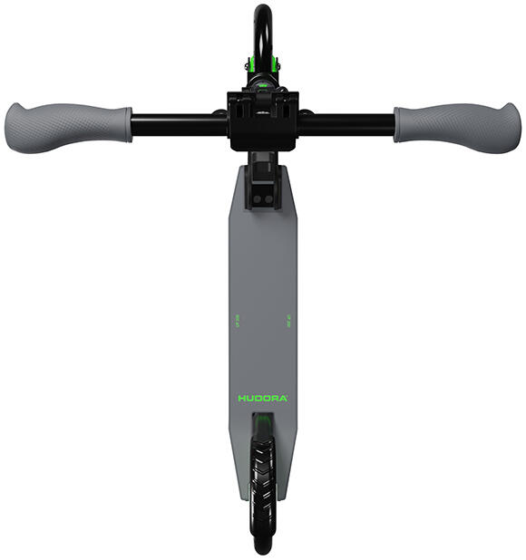 Hudora 14454 Scooter Up 200 grey/neongreen 3/4