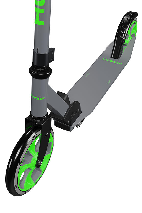Hudora 14454 Scooter Up 200 grey/neongreen 4/4