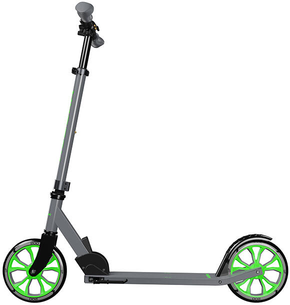 Hudora 14454 Scooter Up 200 grey/neongreen 2/4