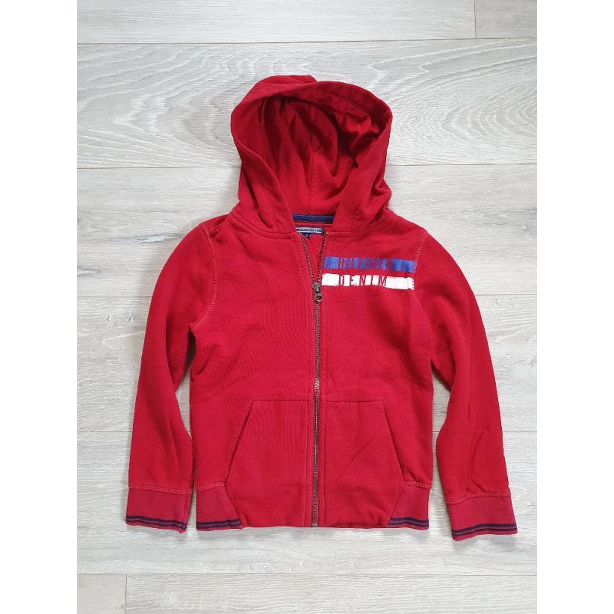 Tussen Particulieren - rode hoodie Tommy Hilfiger maat 122