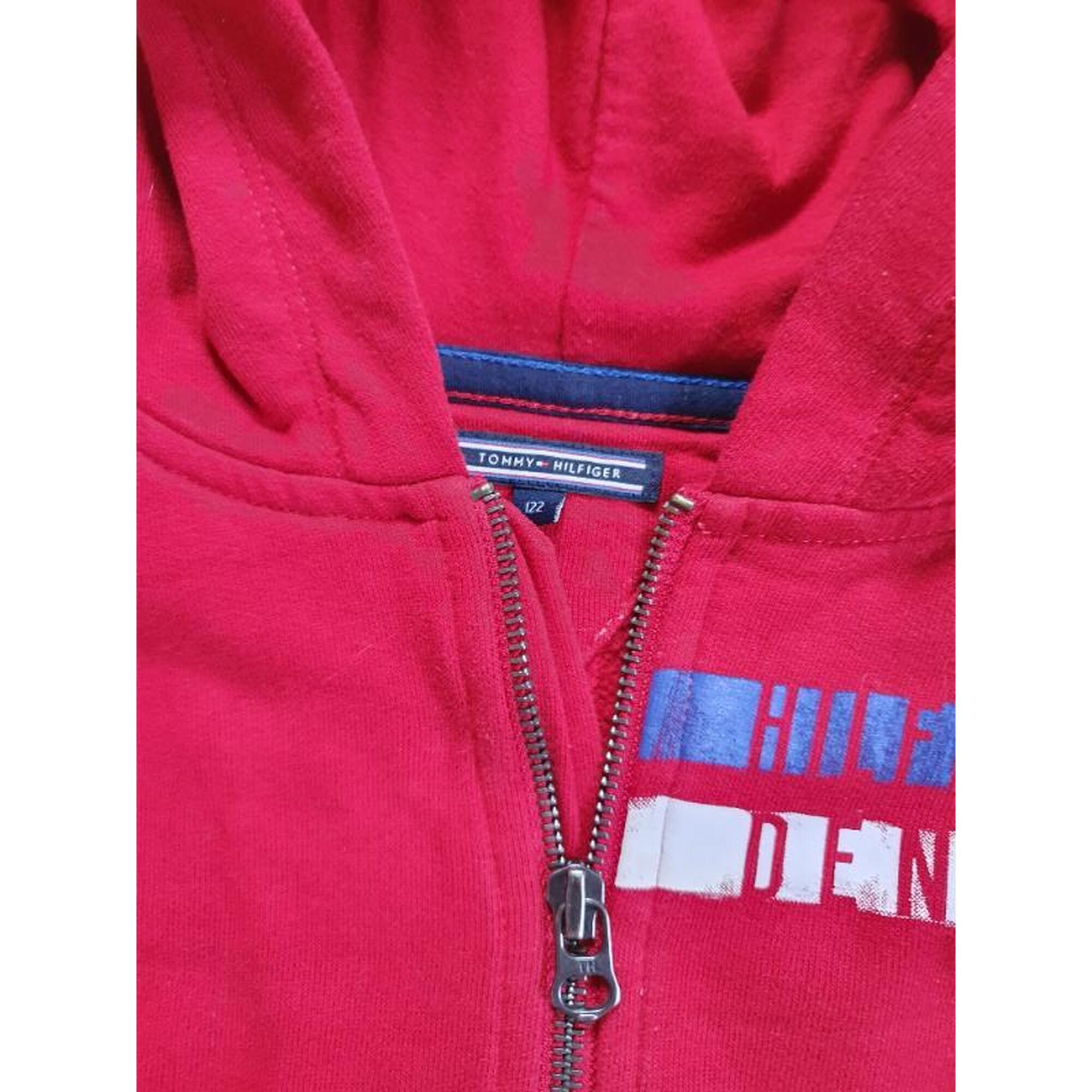 Tussen Particulieren - rode hoodie Tommy Hilfiger maat 122