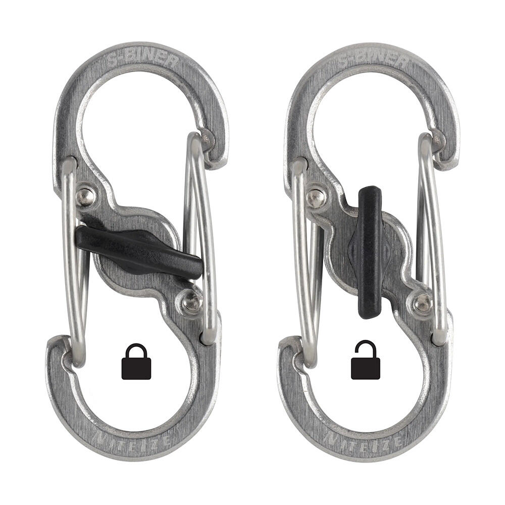 NITE IZE MicroLock S-Biner mini karabijnhaak sleutelhanger