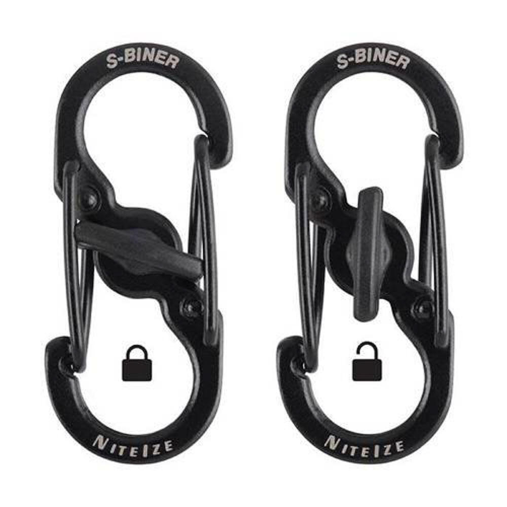 NITE IZE MicroLock S-Biner mini karabijnhaak sleutelhanger