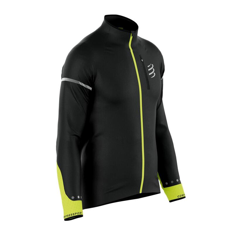 Kurtka przeciwwiatrowa męska Compressport Hurricane Windproof Jacket Flash