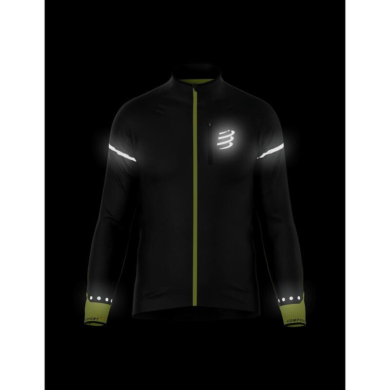 Kurtka przeciwwiatrowa męska Compressport Hurricane Windproof Jacket Flash