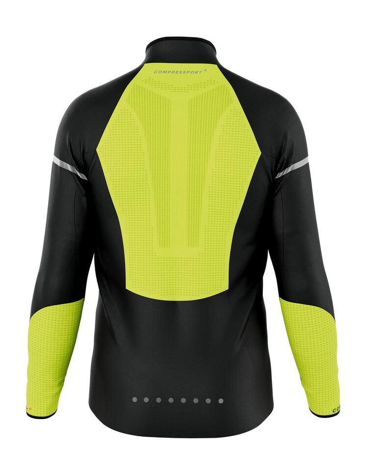 Kurtka przeciwwiatrowa męska Compressport Hurricane Windproof Jacket Flash