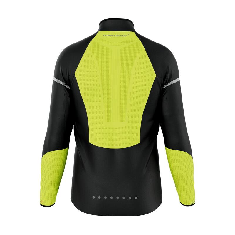 Kurtka przeciwwiatrowa męska Compressport Hurricane Windproof Jacket Flash