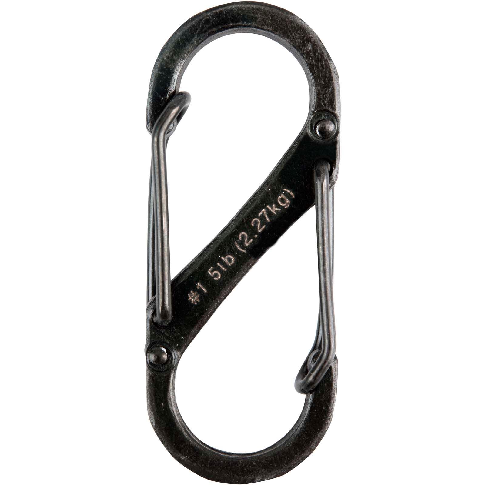 Dubbele karabijnhaak S-biner mini haak sleutelhanger 5/5