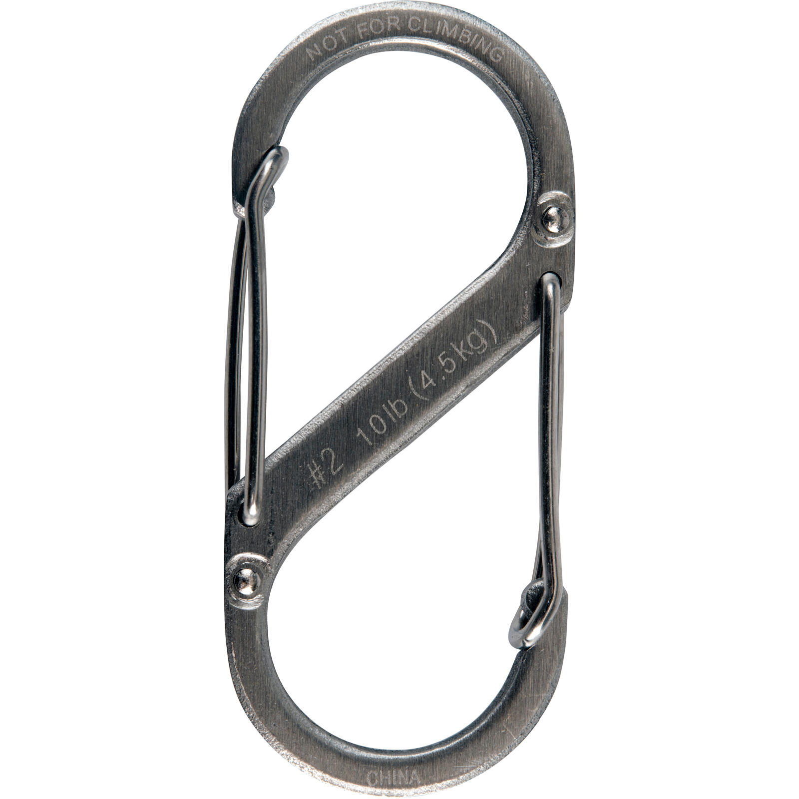 Dubbele karabijnhaak S-biner mini haak sleutelhanger 2/5