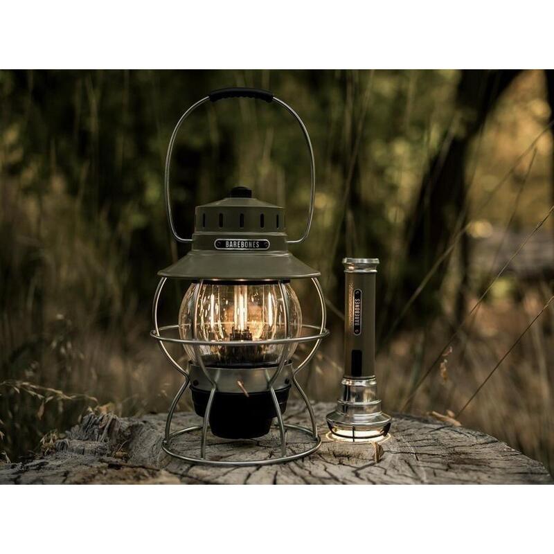 Barebones Railroad Lantern - Olive