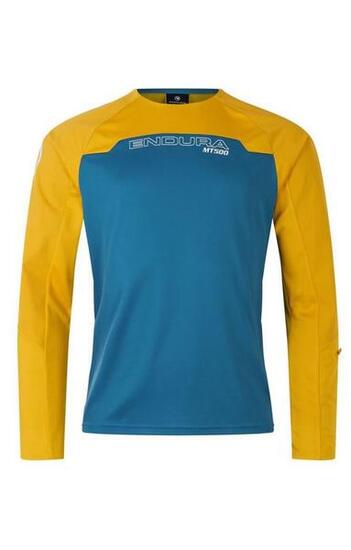 Endura MT500 Burner Long Sleeve Jersey Yellow/Blue