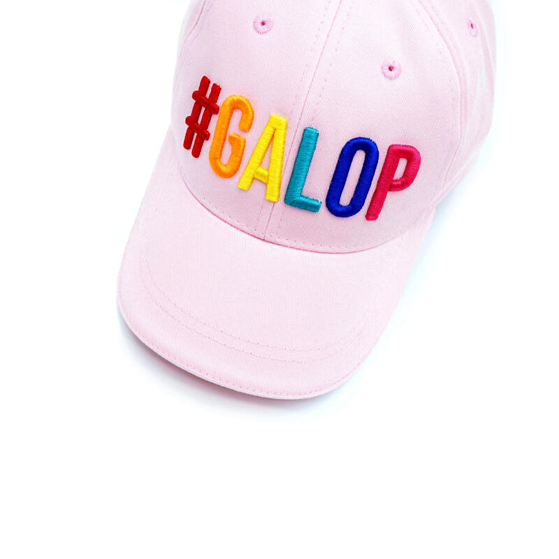 Casquette d'équitation avec visière GALOP WEAR avec broderie 3D GALOP