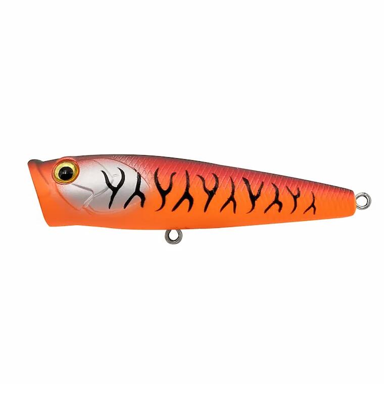 VOBLER MUSTAD BURPY POPPER 6,5CM / 6,3 GRAME, ORANGE TIGER