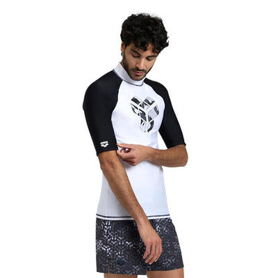 Top da nuoto Uomo - Rash Vest S/S Graphic