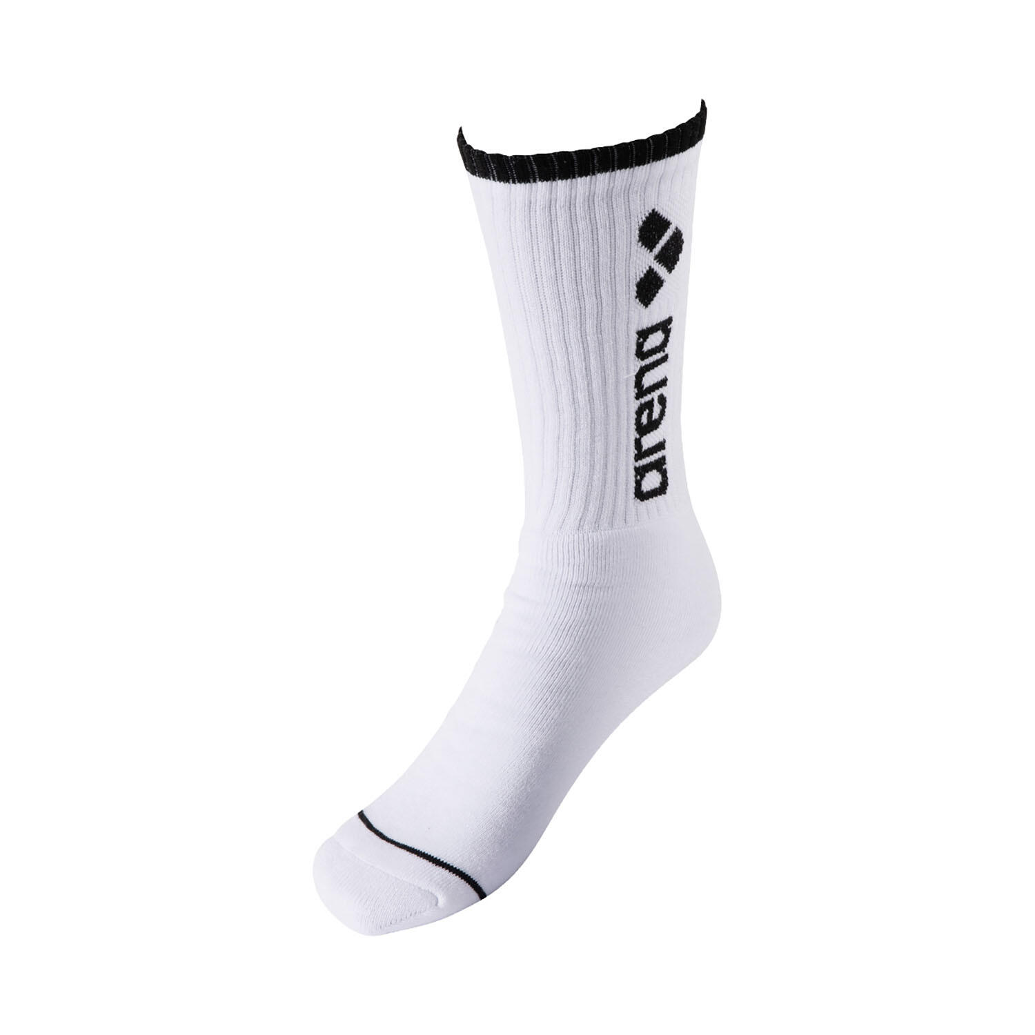 Arena - Chaussettes De Running Et Gym Unisexe Adulte - Team - Chaussettes - Blanc|noir - Decathlon