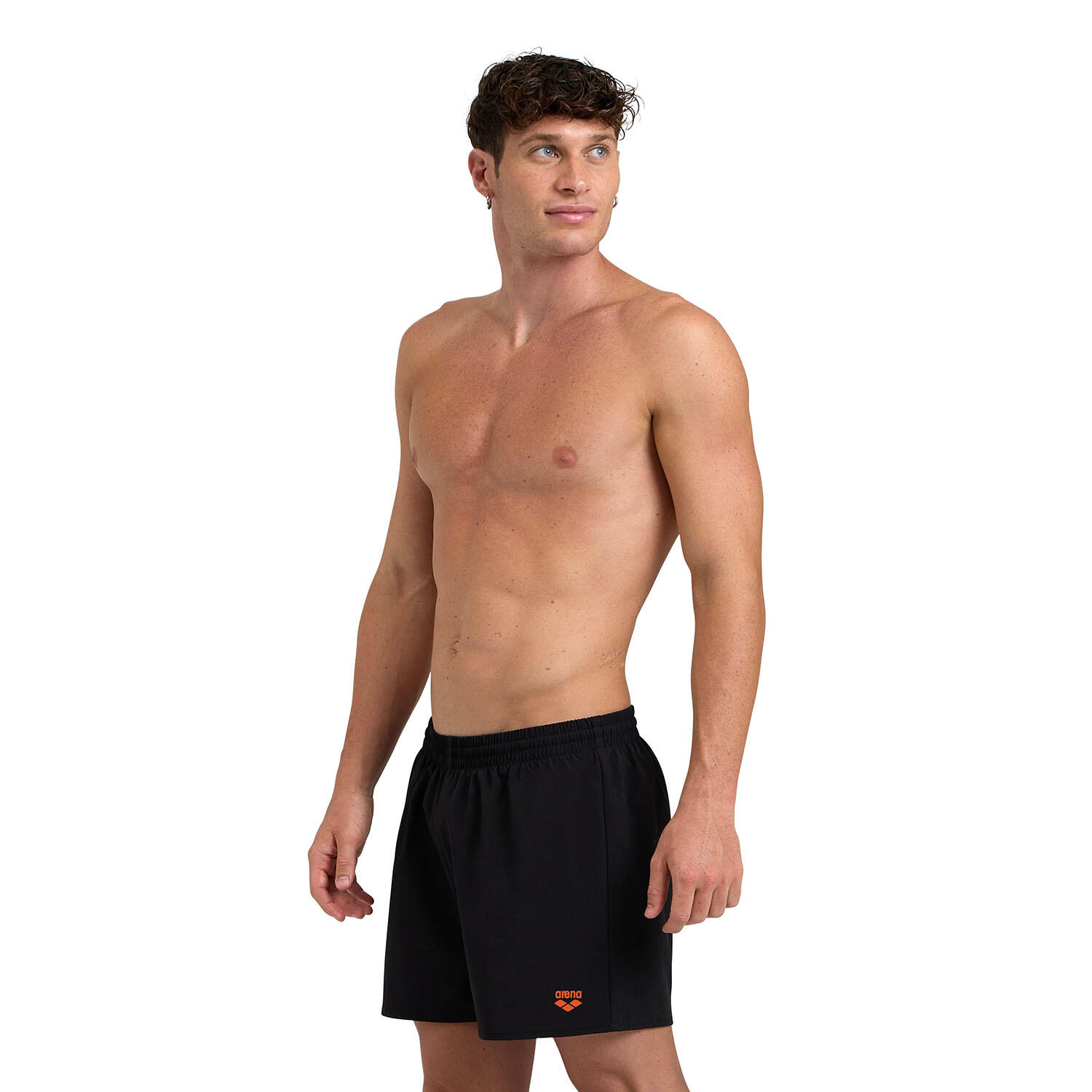 Arena - Short De Natation Homme - Multi Sport - Boxer De Bain - Noir|orange - S - Decathlon