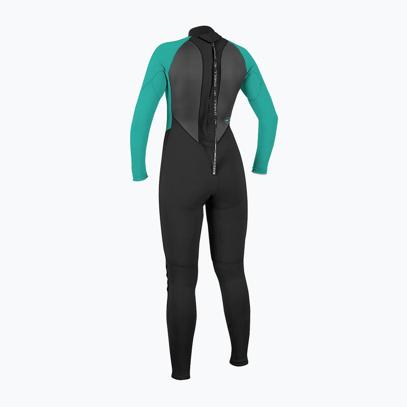 O'Neill Mujer Reactor II 3/2mm Back Zip Neopreno - Black / Aqua