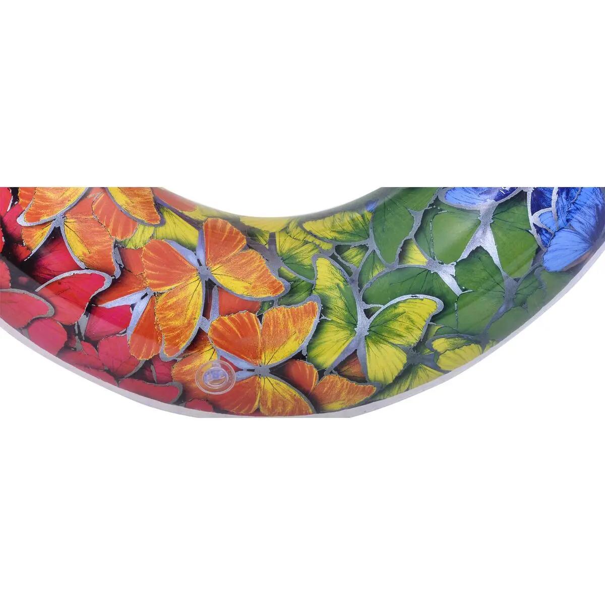 Schwimmring Schmetterling Ø90cm bunt, aufblasbar mit Sicherheitsventil 6/7