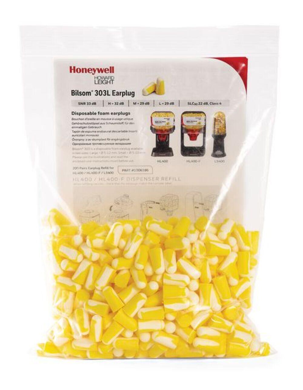 Lot de 200 Paires bouchons d'oreilles Honeywell - 32 dB 1/1