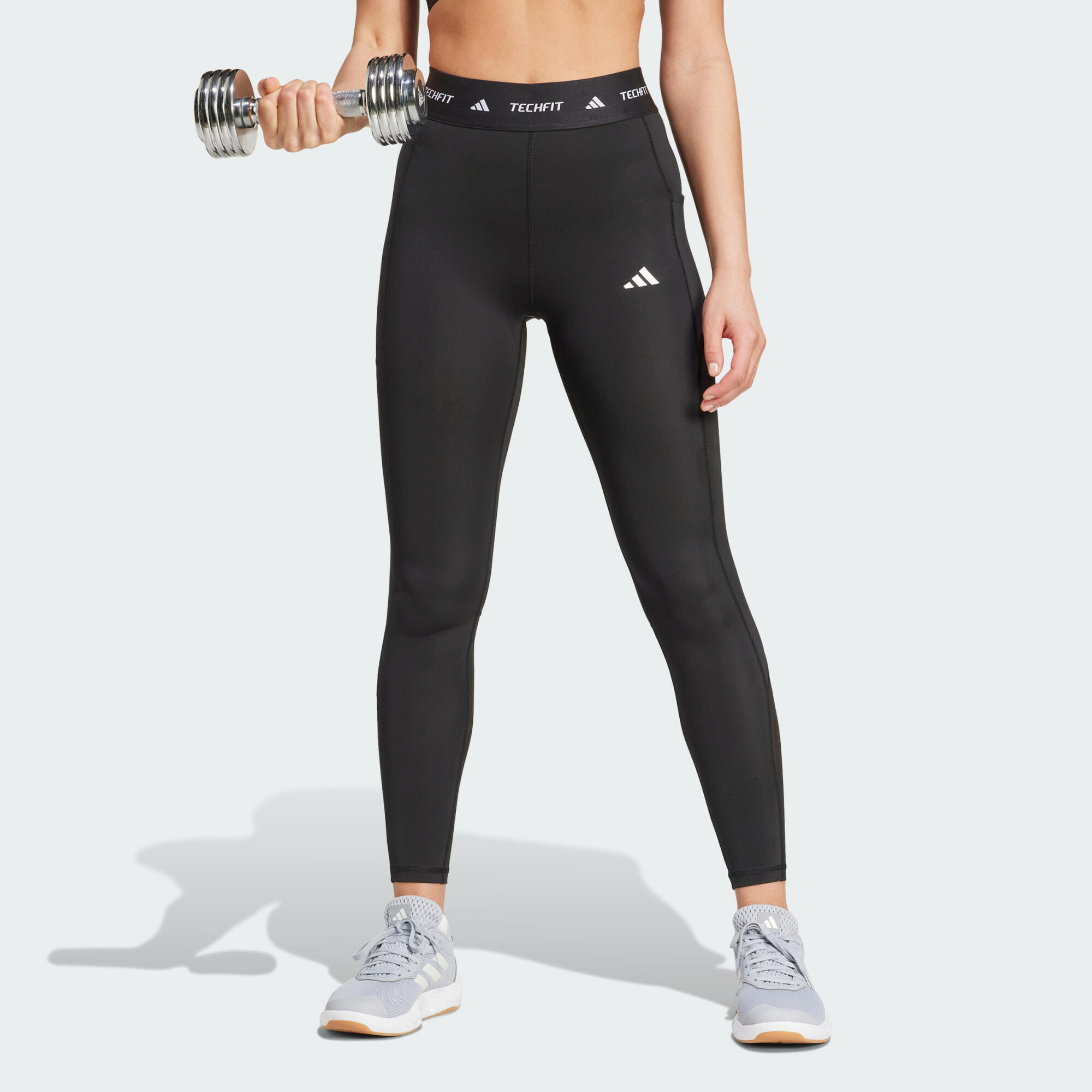 Adidas - Legging Long Poche Dissimulée Techfit - Collant - Noir - 48 Xl - Decathlon