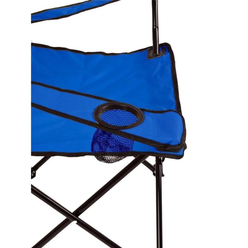 Silla de Camping Plegable de Acero con R JARDIN202 Azul Pack 2 uds