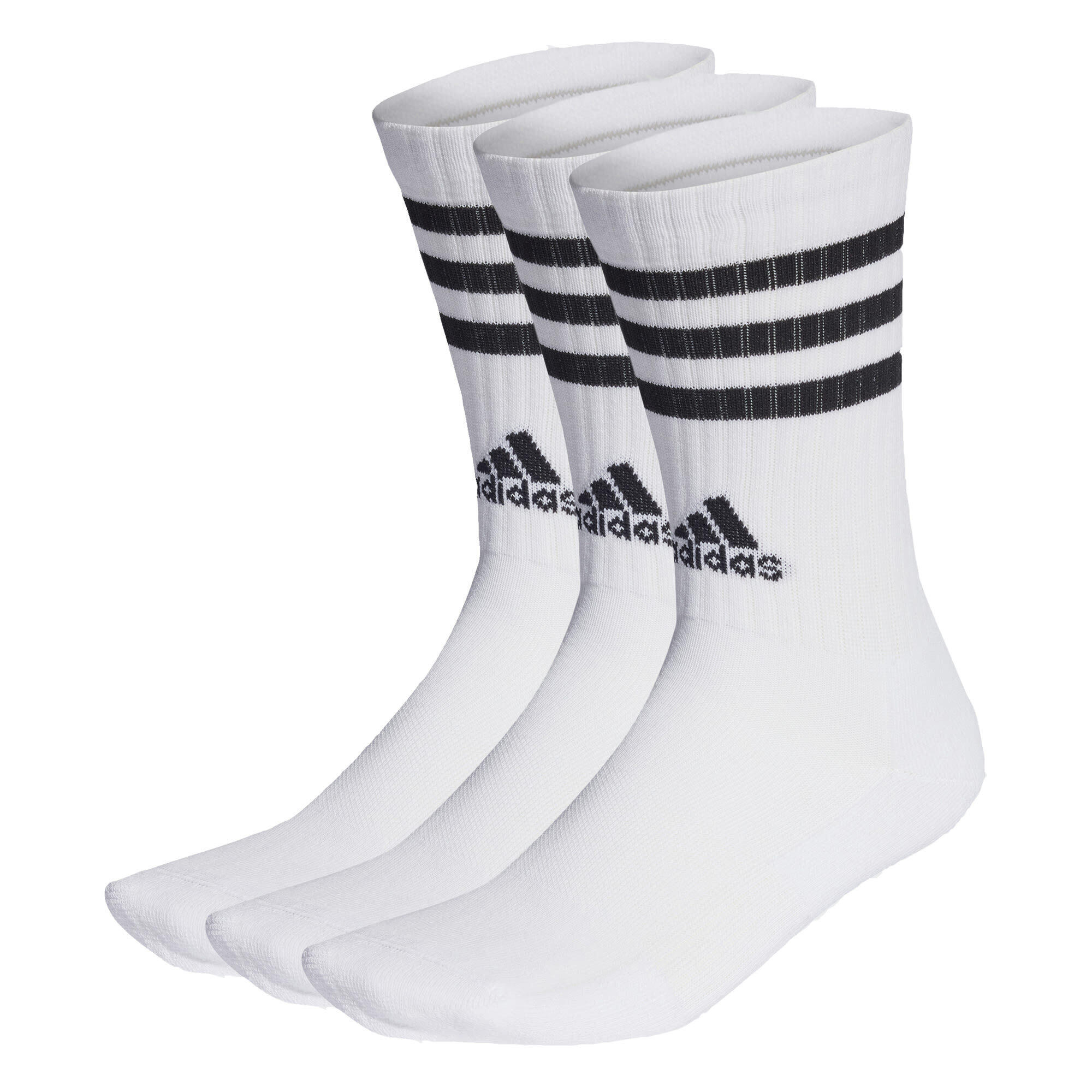 Set de 3 perechi de șosete până la gleznă cu amortizare și 3 dungi
